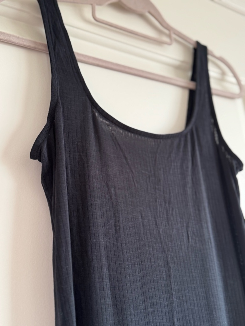Anthropologie Classic Black Scoop Neck Maxi Dress - Picture 7 of 9